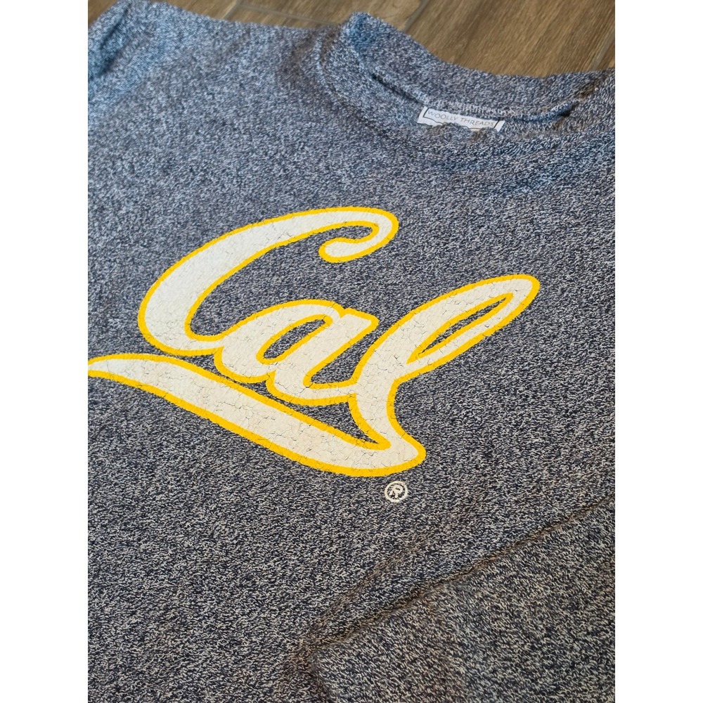 Woolly Threads Cal Berkeley Golden Bears Sweatshirt XL Blue Marl Made in USA